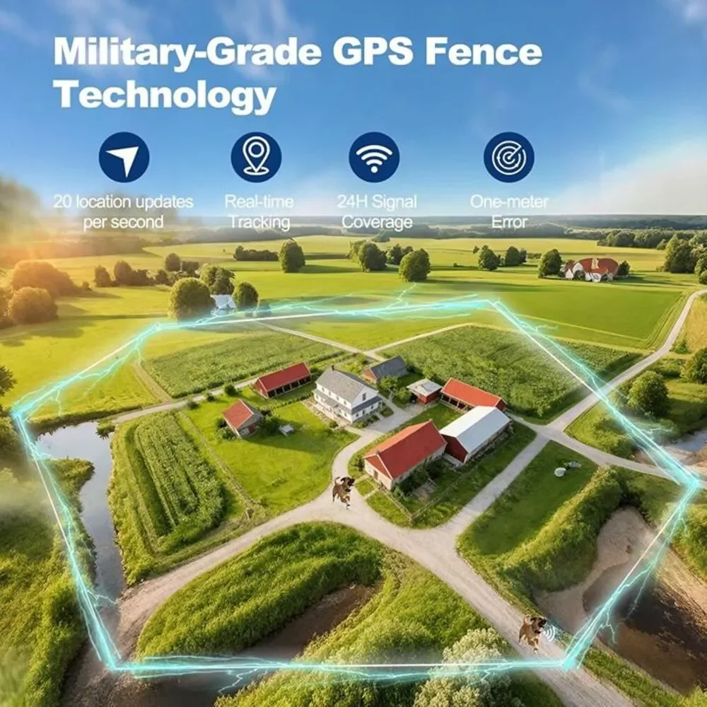 Wireless Dog Fence, GPS Dog Collar Fence System